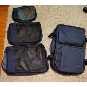 New Carry on Backpack, Airline Approved 45L Travel Backpack with 3 Packing Cubes